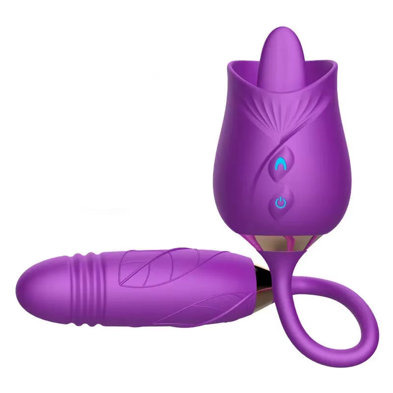 Rose Clitoris Suction Vibrator Egg for Women Stimul Nipple Vagina Sucker with Dildo Masturbators Rousing Sex Toys for Adults 18